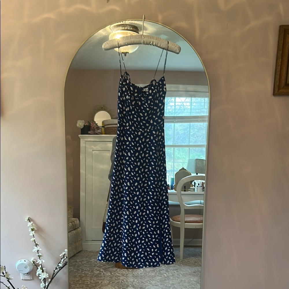 Reformation Blue Maxi Sundress Spaghetti Strap Casual